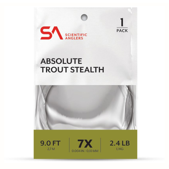 SA Absolute Trout Stealth Leader 9\' in the group Hooks & Terminal Tackle / Leaders & Leader Materials / Ready Made Leaders / Tapered Leaders at Sportfiskeprylar.se (134125r)