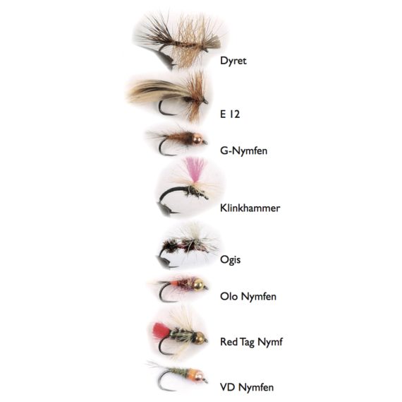Roffes Trout Flies 8-pack in the group Lures / Flies / Fly Kits at Sportfiskeprylar.se (WFB1210)