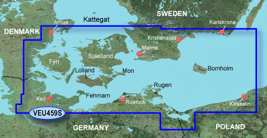 Garmin Bluechart G3 Vision 459S Trelleborg-Århus in the group Marine Electronics & Boat / Charts & Maps at Sportfiskeprylar.se (010-C0803-00)