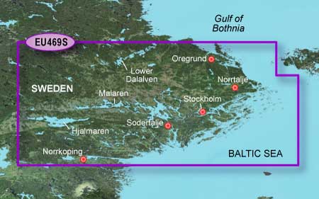 Garmin Bluechart G3 Vision 469S Norrköping-Öregrund in the group Marine Electronics & Boat / Charts & Maps at Sportfiskeprylar.se (010-C0813-00)