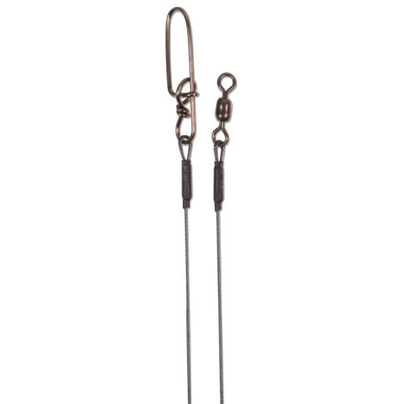 CWC Titanium Wire leader, 7-strand 24'' 75lb - Stay lok #4,5
