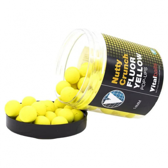Vital Baits Pop-ups Nutty Crunch Fluor Yellow 80g in the group Lures / Boilies, Hook Baits & Groundbait / Popups at Sportfiskeprylar.se (04-0038r)