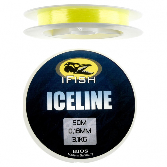 IFISH Isfiskelina Gul 50m - 0.18mm in the group Lines / Ice Jigging Lines at Sportfiskeprylar.se (052048500-18)