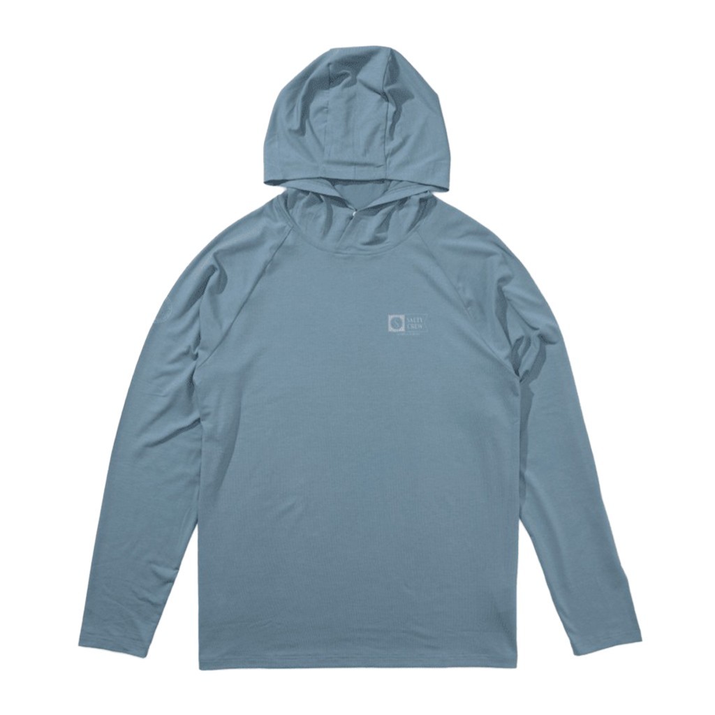Salty Crew Mariner Hood Tech Tee Pilot Blue in the group Clothes & Shoes / Clothing / Sweaters / Long-sleeved T-shirts at Sportfiskeprylar.se (0804046543862r)