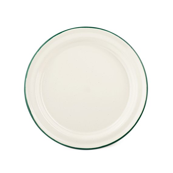GSI Outdoors Deluce Enamalware Plate Cream in the group Outdoor / Camp Kitchen & Utensils / Plates & Bowls / Plates at Sportfiskeprylar.se (08326)