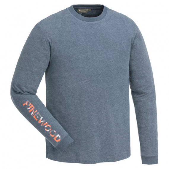 Pinewood Bolmen L/S T-Shirt D.Dive/Mel in the group Clothes & Shoes / Clothing / Sweaters / Long-sleeved T-shirts at Sportfiskeprylar.se (1-54460361005r)