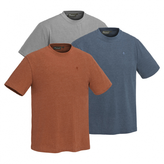 Pinewood 3-pack T-Shirt L.Grey/Terrac/D.Dive in the group Clothes & Shoes / Clothing / T-shirts at Sportfiskeprylar.se (1-54480452006r)