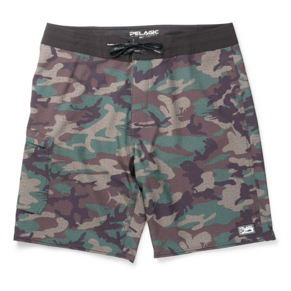 Pelagic Blue Water Fishing Shorts Green Camo in the group Clothes & Shoes / Clothing / Pants at Sportfiskeprylar.se (1001201004GREENCAMO34r)