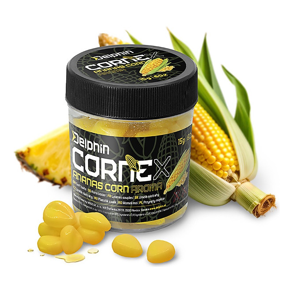 Delphin Artificial Bait Cornex Pop Up 60-pack in the group Lures / Boilies, Hook Baits & Groundbait / Fake Baits at Sportfiskeprylar.se (101005767r)