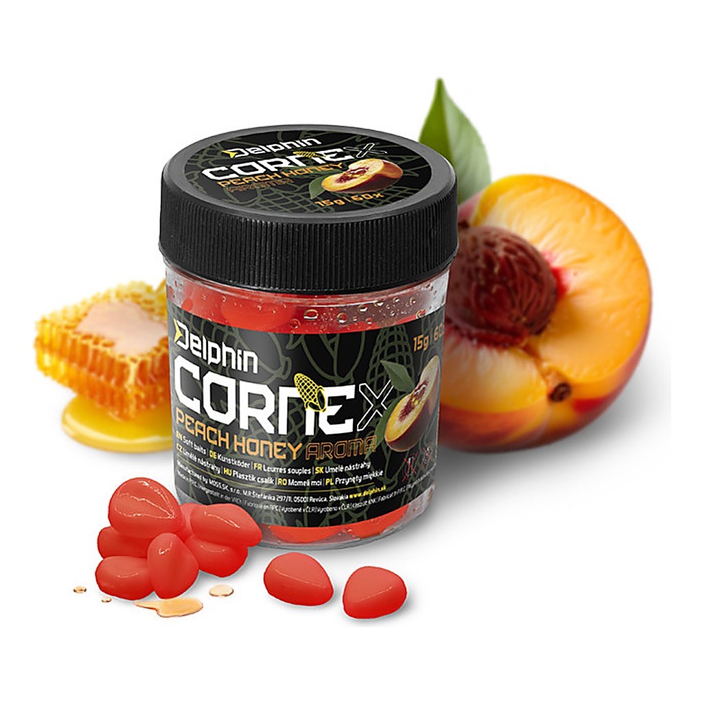 Delphin Artificial Bait Cornex Pop Up 60-pack - Honey/Peach
