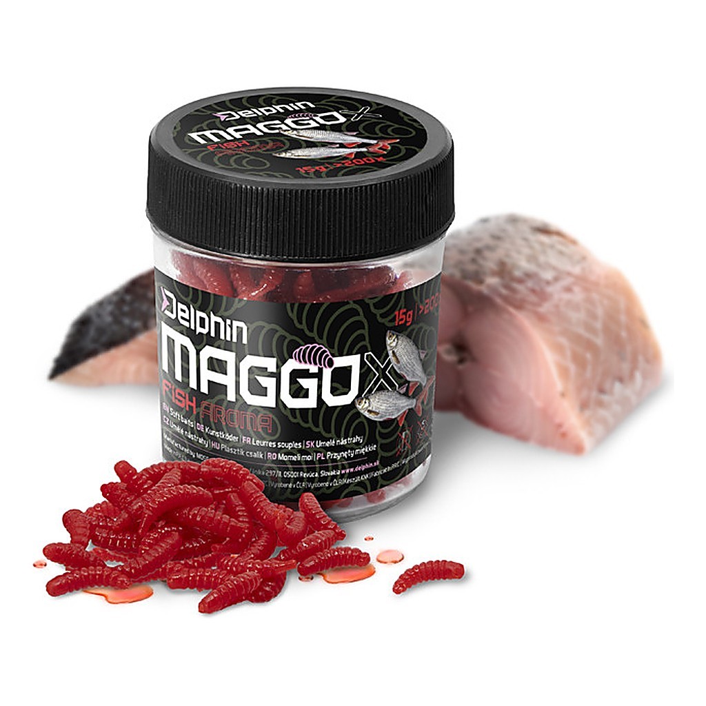 Delphin Artificial Bait Maggox Pop Up in the group Lures / Boilies, Hook Baits & Groundbait / Fake Baits at Sportfiskeprylar.se (101005771r)