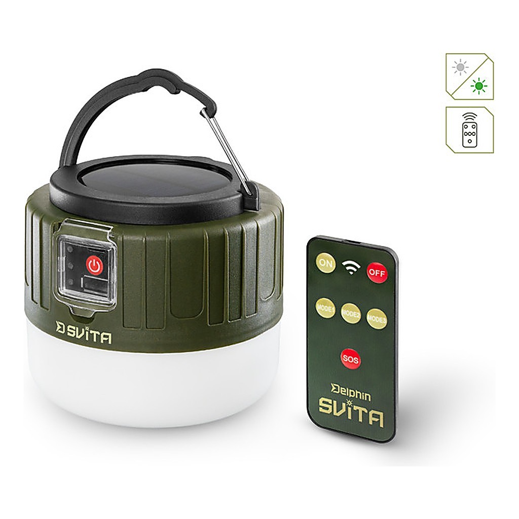 Delphin Camping Lamp with Remote in the group Outdoor / Lamps & Lanterns at Sportfiskeprylar.se (101006397)