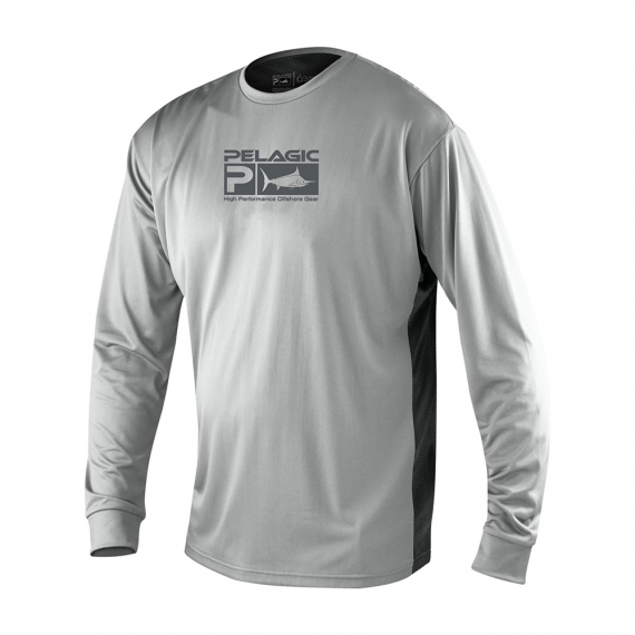 Pelagic Aquatek Pro T-Shirt Grey in the group Clothes & Shoes / Clothing / Sweaters / Long-sleeved T-shirts at Sportfiskeprylar.se (1015181002GREYr)