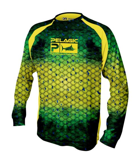 Pelagic Vaportek Dorado T-Shirt Green in the group Clothes & Shoes / Clothing / Sweaters / Long-sleeved T-shirts at Sportfiskeprylar.se (1015181003GRNr)