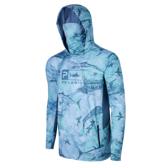 Pelagic Exo-Tech - Open Seas Camo Blue in the group Clothes & Shoes / Clothing / Sweaters / Hoodies at Sportfiskeprylar.se (1015223008-BLUr)