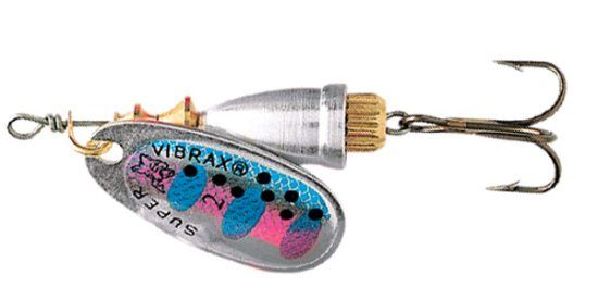 Blue Fox Vibrax Fluorescent BFF Nr 1 RT in the group Lures / Inline Spinners at Sportfiskeprylar.se (102179NO)