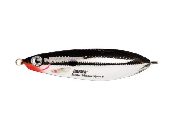 Rapala Minnow Spoon Rattlin 8 cm CH in the group Lures / Spoons at Sportfiskeprylar.se (102321NO)