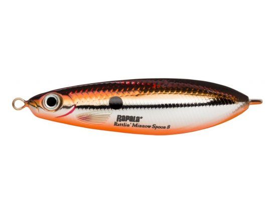 Rapala Minnow Spoon Rattlin 8 cm SBR in the group Lures / Spoons at Sportfiskeprylar.se (102336NO)