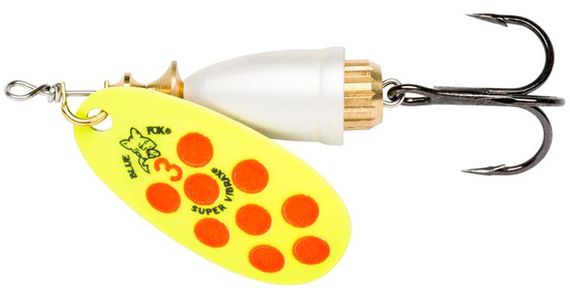 Blue Fox Vibrax UV Nr 3 YOPU in the group Lures / Inline Spinners at Sportfiskeprylar.se (102755NO)