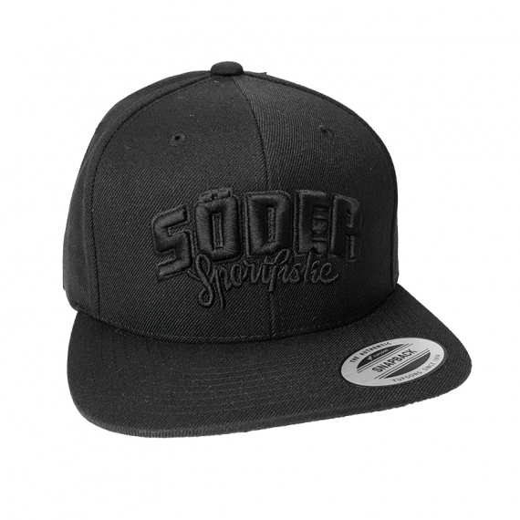 Söder Sportfiske Snapback Black - Black Logo in the group Clothes & Shoes / Caps & Headwear / Caps / Snapback Caps at Sportfiskeprylar.se (103545674878-BL)