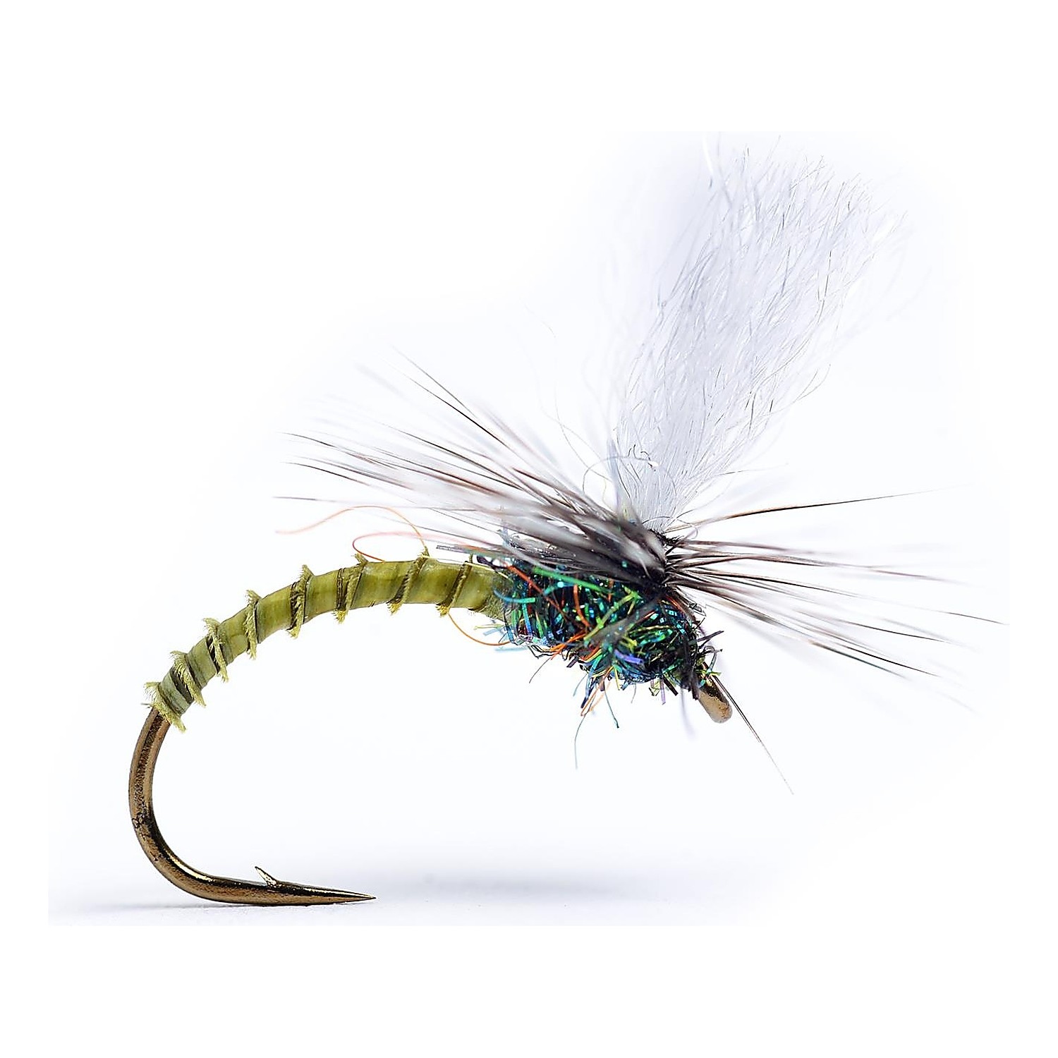 Klink Lt. Olive Biot #16 in the group Lures / Flies / Dry Flies at Sportfiskeprylar.se (104815GL)