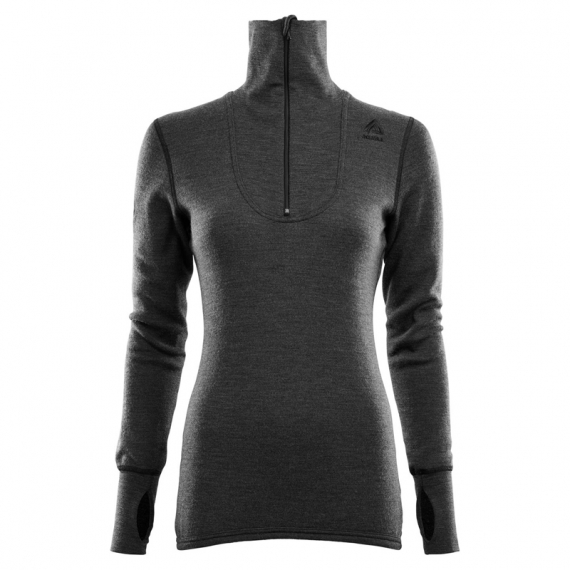 Aclima DoubleWool Polo Shirt Zip Woman Marengo/Jet Black in the group Clothes & Shoes / Clothing / Layering & Underwear / Base Layer Tops at Sportfiskeprylar.se (105199r)