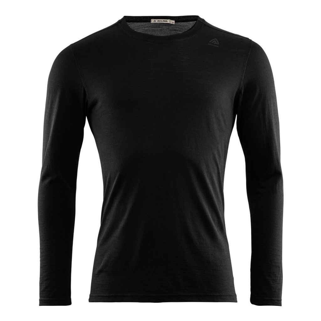 Aclima LightWool Undershirt Long Sleeve Jet Black in the group Clothes & Shoes / Clothing / Layering & Underwear / Base Layer Tops at Sportfiskeprylar.se (106740r)