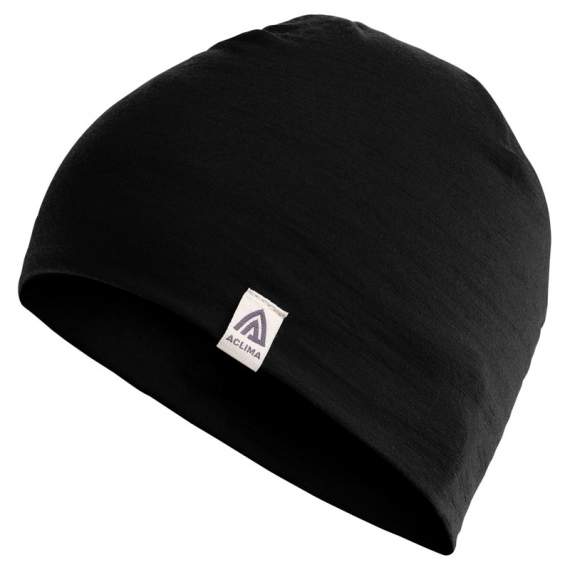 Aclima LightWool Relaxed Beanie Jet Black Onesize in the group Clothes & Shoes / Caps & Headwear / Beanies & Hats at Sportfiskeprylar.se (107282)