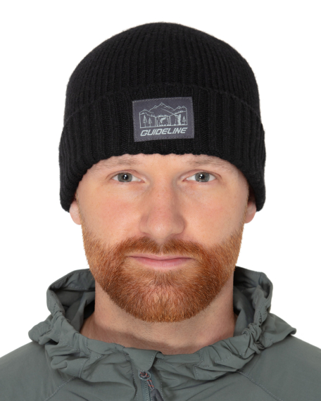 Guideline Black Gnat Beanie - Black in the group Clothes & Shoes / Caps & Headwear / Beanies & Hats at Sportfiskeprylar.se (107713GL)