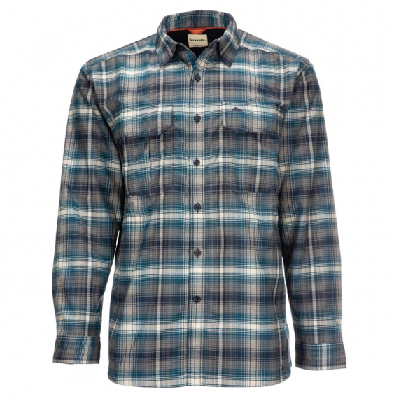 Simms Coldweather Shirt Atlantis Steel Plaid XL in the group Clothes & Shoes / Clothing / Shirts at Sportfiskeprylar.se (10777-197-50)