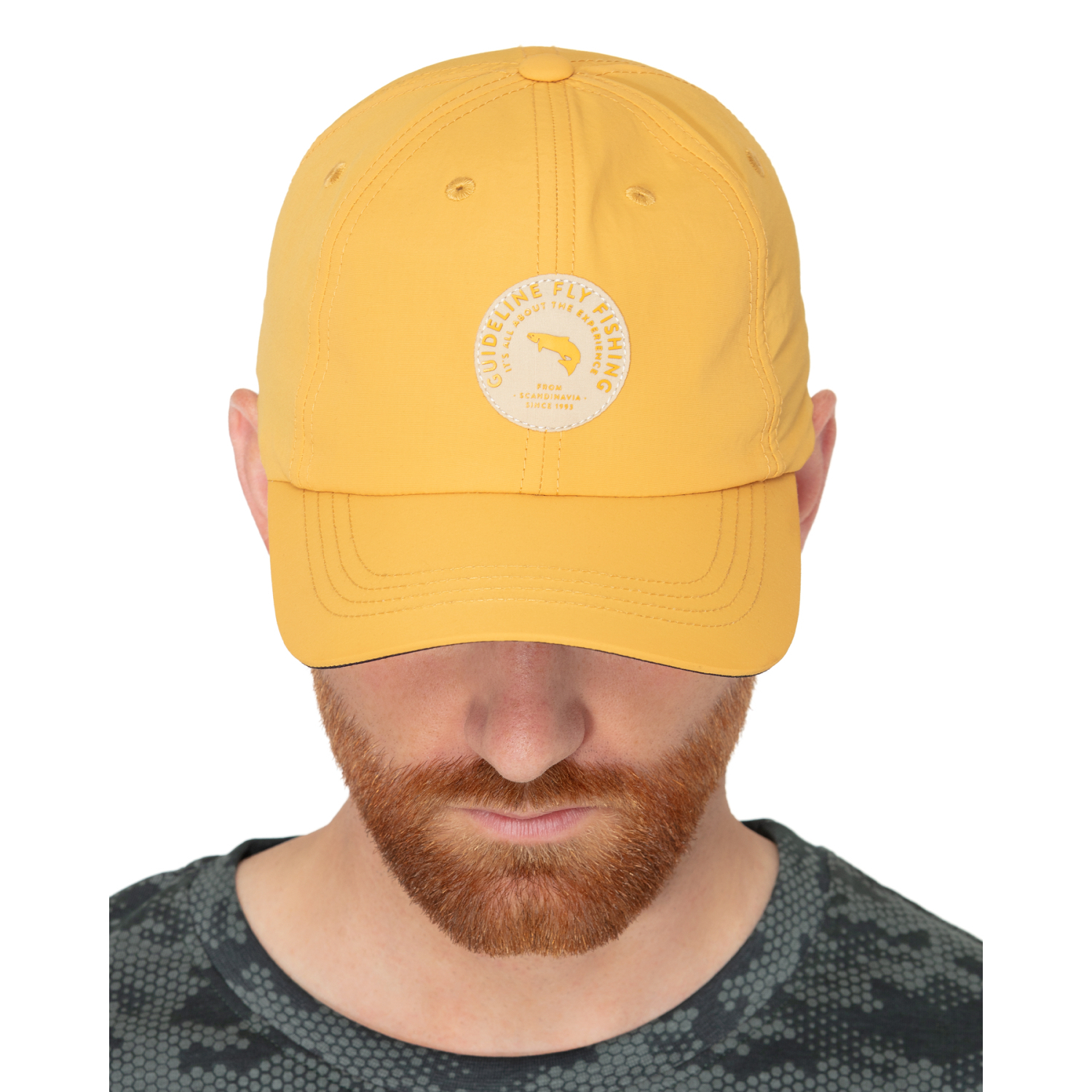 Guideline Badge Cap - Old Gold in the group Clothes & Shoes / Caps & Headwear / Beanies & Hats at Sportfiskeprylar.se (108135GL)
