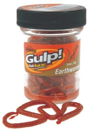 GULP Earthworms - Röd in the group Lures / Boilies, Hook Baits & Groundbait / Paste & Trout Dough at Sportfiskeprylar.se (1092973)