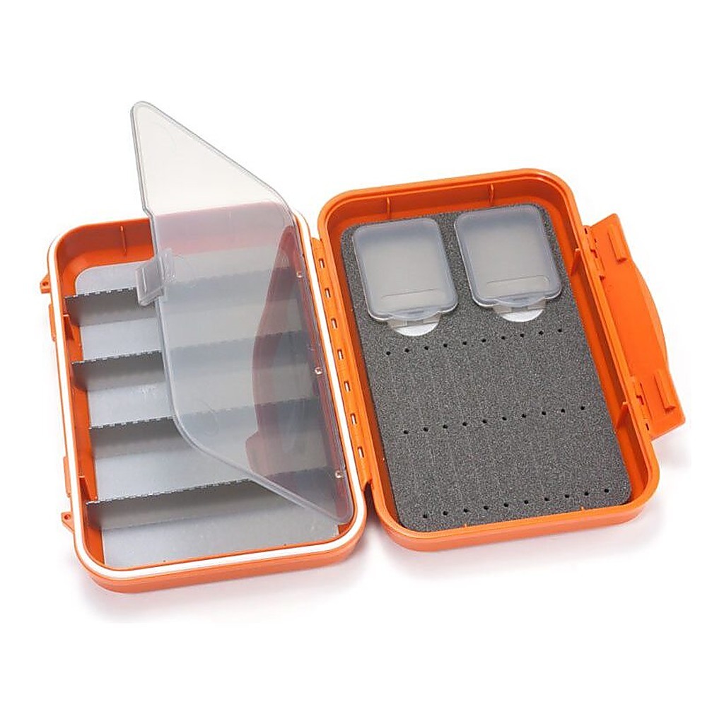 C&F Medium 2-Row WP Tube Fly Case w 5 Comp (CF-2405H) Burnt Orange in the group Storage / Tackle Boxes / Flyboxes at Sportfiskeprylar.se (1100183)