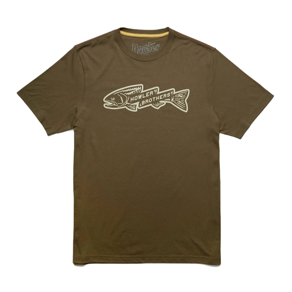 Howler Bro\'s T-Shirt Trout Bolt Ivy Green in the group Clothes & Shoes / Clothing / T-shirts at Sportfiskeprylar.se (110925F-TRO-Sr)
