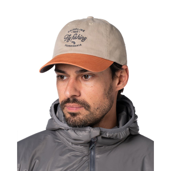 Guideline Fly Fishing Cap - Khaki/Pumpkin in the group Clothes & Shoes / Caps & Headwear / Caps at Sportfiskeprylar.se (111067GL)