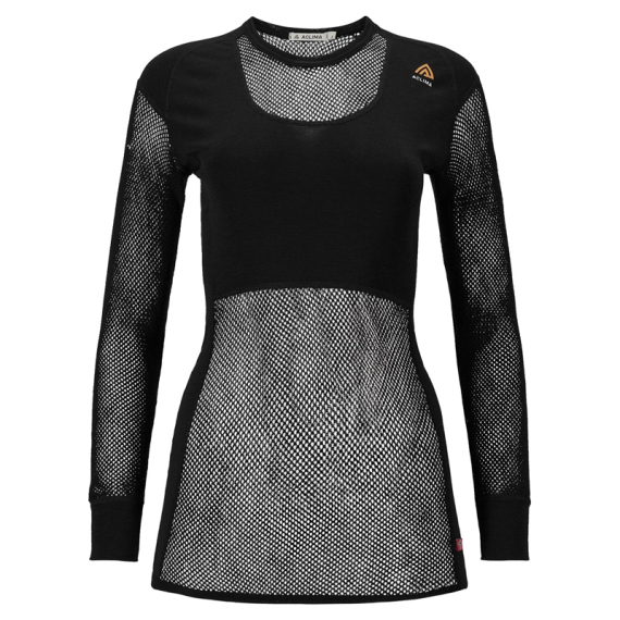 Aclima WoolNet Original Crewneck W\'s Jet Black in the group Clothes & Shoes / Clothing / Layering & Underwear / Base Layer Tops at Sportfiskeprylar.se (111121001-03r)