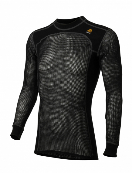 Aclima Woolnet Crew Neck Man - XXXL Black in the group Clothes & Shoes / Clothing / Layering & Underwear / Base Layer Tops at Sportfiskeprylar.se (111132001-09)