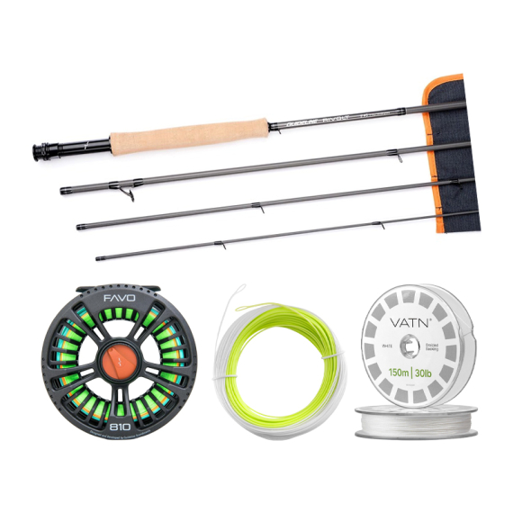 Guideline Rivolt Allround Taper+ Flugset - 9\' #5 in the group Combos / Fly Fishing Combos / One-handed fly fishing combos at Sportfiskeprylar.se (111162GL2026ARTPLUS)