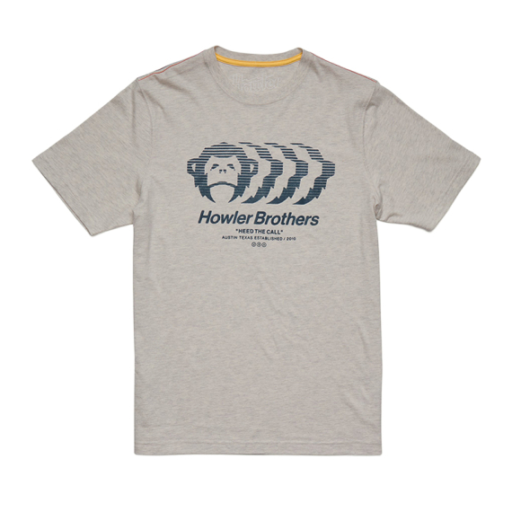 Howler Bros Mono Mirage Light Grey Heather in the group Clothes & Shoes / Clothing / T-shirts at Sportfiskeprylar.se (111326S-MON-Sr)