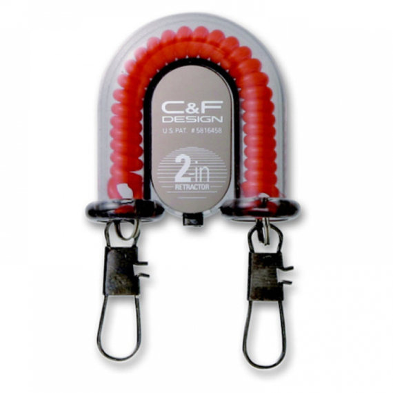 C&F 2-in-1 Retractor Orange (CFA-70-OR) in the group Tools & Accessories / Pin-On-Reels at Sportfiskeprylar.se (1120099)