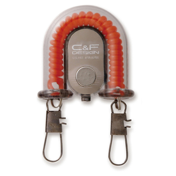 C&F 2-in-1 Retractor w Fly Catcher Orange (CFA-70WF) in the group Tools & Accessories / Pin-On-Reels at Sportfiskeprylar.se (1120209)
