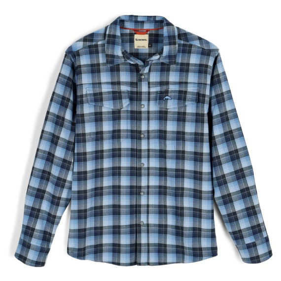 Simms Gallatin Flannel Shirt Kennebec Pld Steel Blue in the group Clothes & Shoes / Clothing / Shirts at Sportfiskeprylar.se (11896-1354-20r)