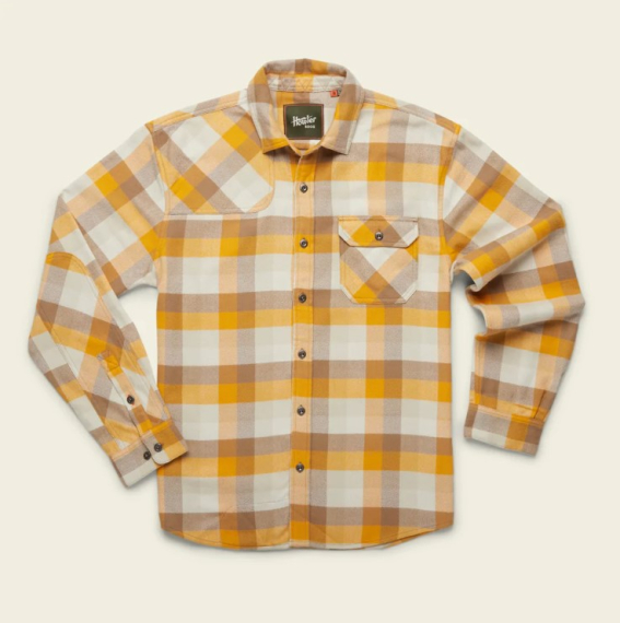 Howler Harkers Flannel Grice Plaid Wheatfield in the group Clothes & Shoes / Clothing / Shirts at Sportfiskeprylar.se (121022F-WHE-Sr)
