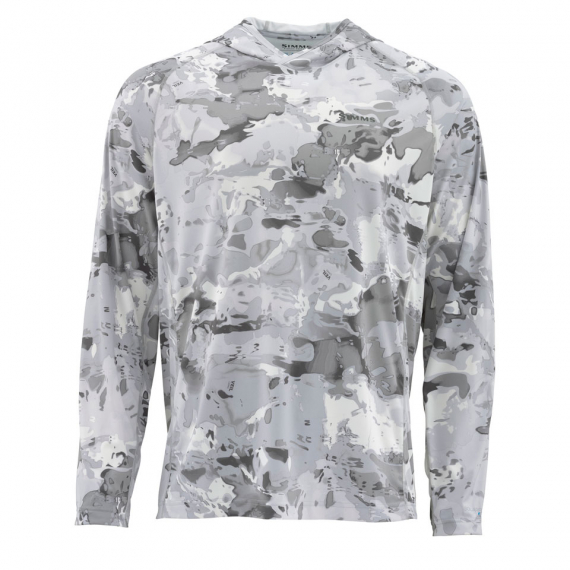 Simms SolarFlex Hoody - Print Cloud Camo Grey 3XL in the group Clothes & Shoes / Clothing / Sweaters / Hoodies at Sportfiskeprylar.se (12162-069-70)