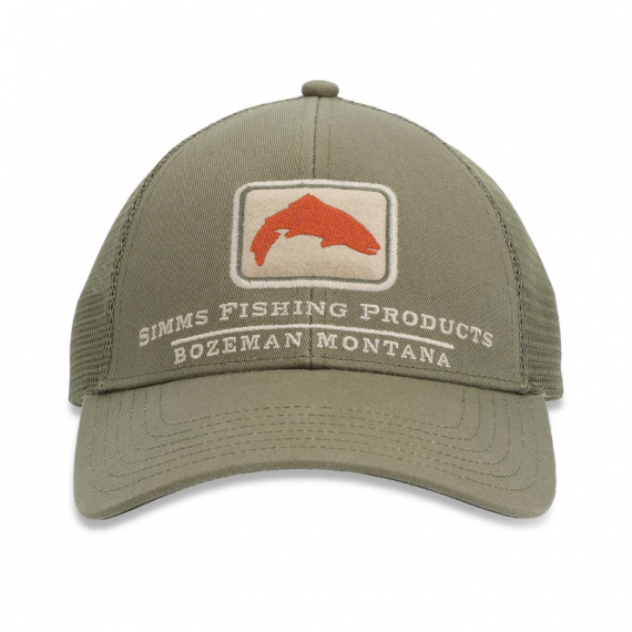 Simms Trout Icon Trucker Riffle Green in the group Clothes & Shoes / Caps & Headwear / Caps / Trucker Caps at Sportfiskeprylar.se (12226-1150-00)