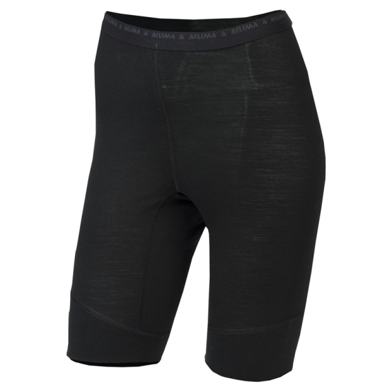 Aclima LightWool 140 Shorts Long W\'s Jet Black in the group Clothes & Shoes / Clothing / Layering & Underwear / Underwear at Sportfiskeprylar.se (122321001-03r)