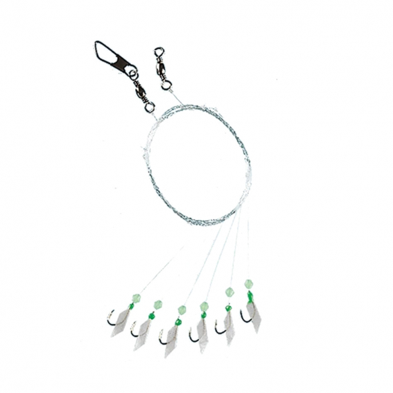 Fladen Micro-Skin Rig 6 Hooks, Size 12 in the group Lures / Sea Fishing Lures / Flasher Rigs & Sea Fishing Rigs at Sportfiskeprylar.se (1252-12)