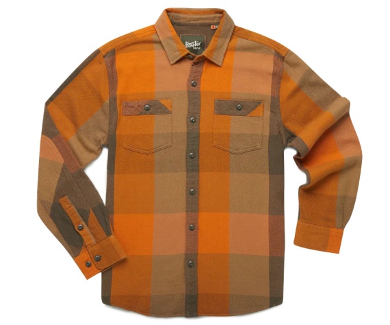 Howler Rodanthe Flannel Outback Plaid Sol Glow in the group Clothes & Shoes / Clothing / Shirts at Sportfiskeprylar.se (125222F-SOL-Mr)