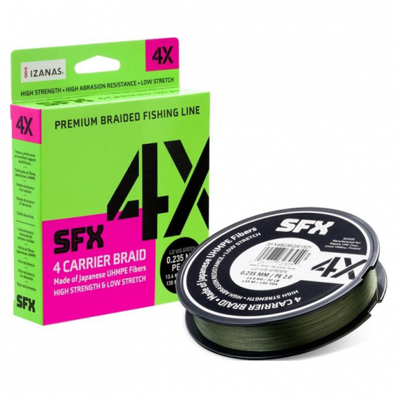 SFX 4X Braid Low Vis Green 137m - 0,128mm in the group Lines / Braided Lines at Sportfiskeprylar.se (126707NO)