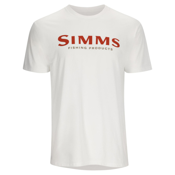 Simms Logo T-shirt White in the group Clothes & Shoes / Clothing / T-shirts at Sportfiskeprylar.se (12803-100-20r)